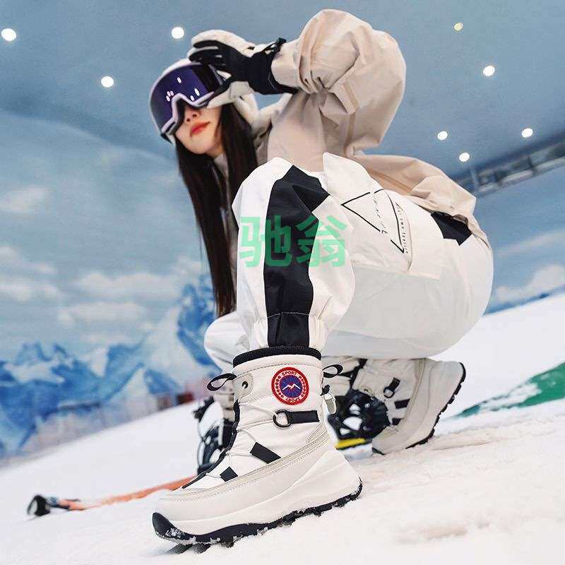 vsv-40度防寒保暖雪地靴加厚时尚中筒雪地棉女大码厚底加绒短靴棉