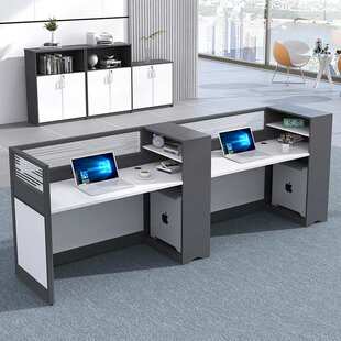 广州办公桌4人位职员办公桌椅组合2人位屏风隔断员工屏风工位家具