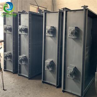 通风机用电动风门矩形烟道挡板门双百叶窗挡板门规格齐全