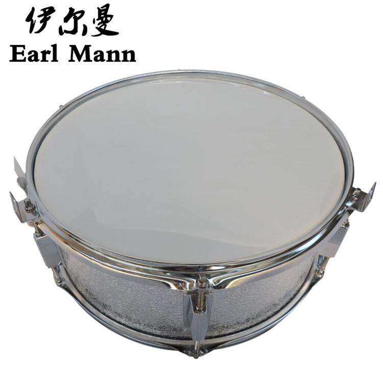 伊尔曼乐器EarlMann木腔小军鼓14寸银色藤蔓专业小军鼓