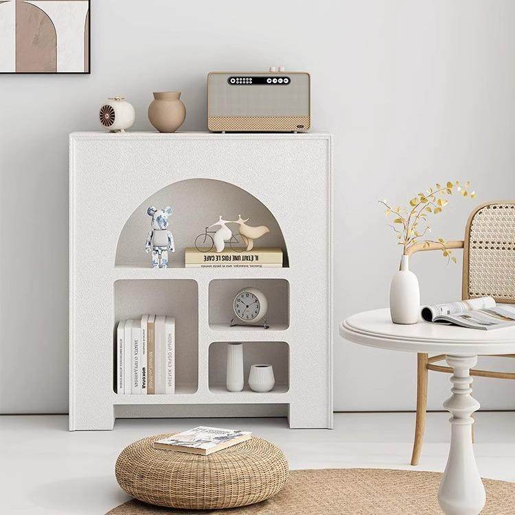 北欧轻奢壁炉书柜客厅落地展示柜奶油风圆形边框收纳储物柜书架,工业油品/胶粘/化学/实验室用品,其他实验室设备,淘宝优惠券,粉丝福利购,淘宝优惠卷