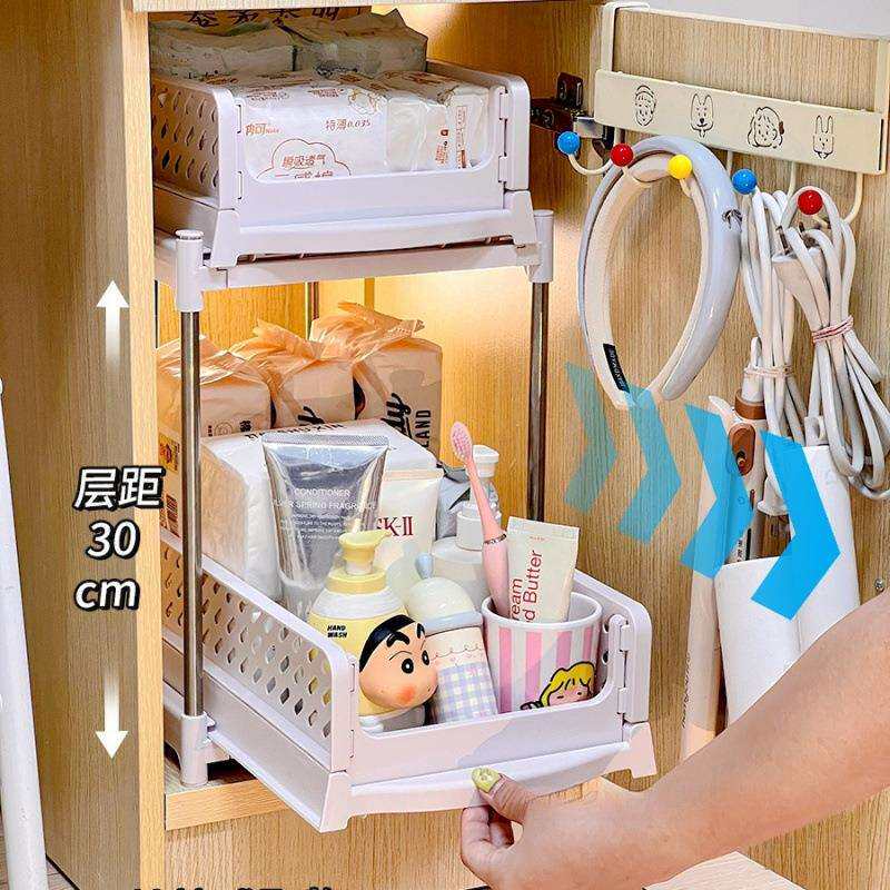 主机柜分层收纳杂物置物架学生宿舍好物柜子分层架深柜收