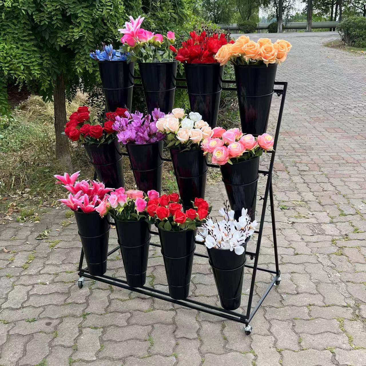 多层花架可移动鲜花架鲜花桶多层花桶架架花店婚庆专用支架用品