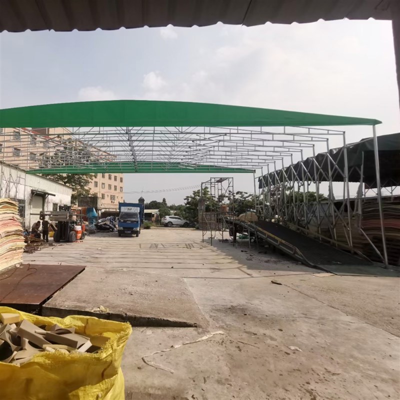 大型活动仓储帐篷物流雨棚 工厂仓库推拉棚 移动推拉帐篷伸缩雨蓬