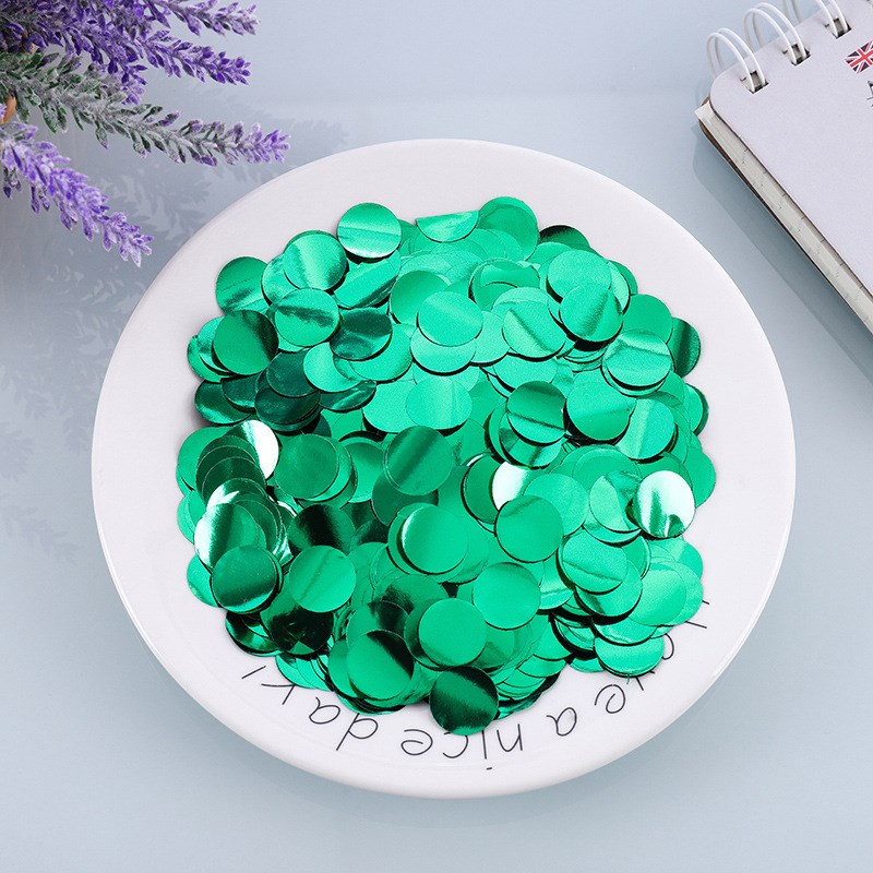 透明波波气球填充物心形圆形五星多色亮片碎纸屑片装饰品