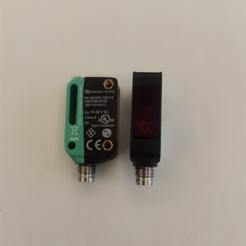 光电开关 激光对射 OBE20M-R100-2EP-IO-V31-L