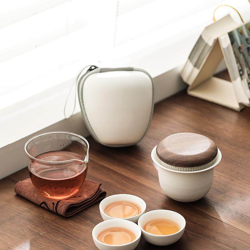 旅行茶具便携快客杯陶瓷茶具露营茶具功夫泡茶套装家用套装送礼伴,电子元器件市场,其它元器件,淘宝优惠券,粉丝福利购,淘宝优惠卷