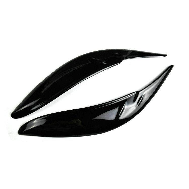 适用于11-20款塞纳SiennaLESE赛纳改装专用亮黑树脂灯眉眼眉贴