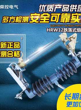 荣控户外高压跌落式熔断器HRW12-15F/100A200A带负荷陶瓷保险管