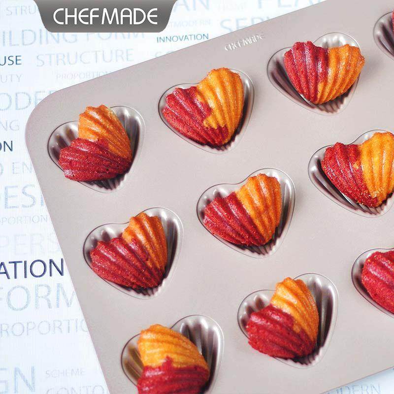 学厨 金色12连杯不粘日式玛德琳贝壳心形香蕉型蛋糕烘焙模具,3C数码配件,USB灯,淘宝优惠券,粉丝福利购,淘宝优惠卷