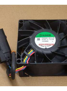 原装建准 48V PF80384B1-1Q01A-SE9 10.37W 8038车载防水散热风扇