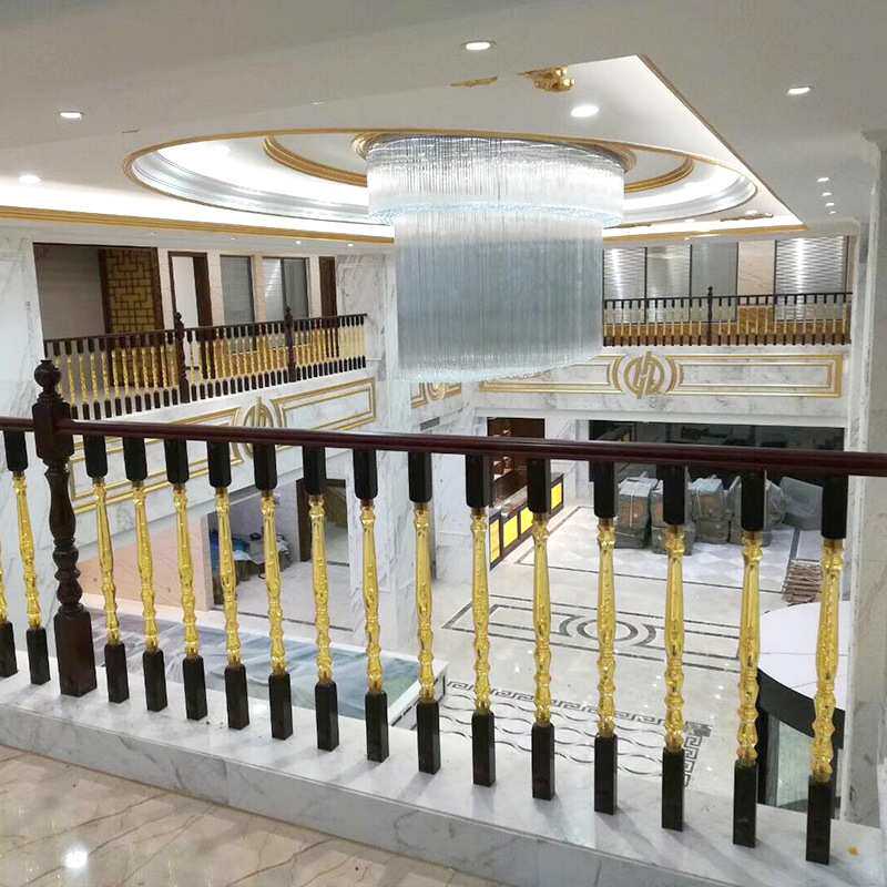 奇步楼梯轻奢现代实木水晶楼梯立柱扶手商用护栏立柱飘窗别墅家用