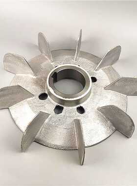 耐高温铝合金电机风叶Y280-4.6.8电动机配件风扇叶Y315-2内径80mm