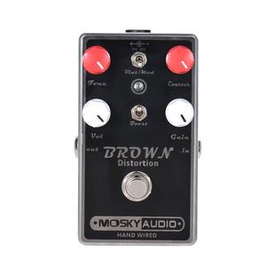 MOSKYAUDIO 吉他效果器 手工效果器BROWN DISTORTION生产厂家