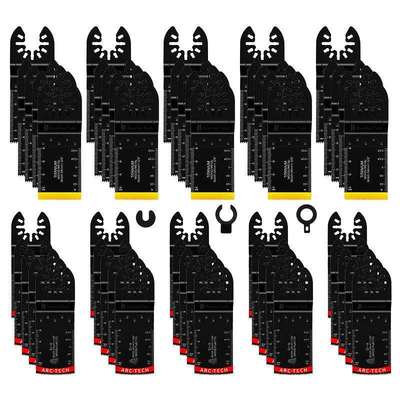 50pcs混合万用宝锯片套装摆动锯片电动工具配件切割铁钉铝板铁皮