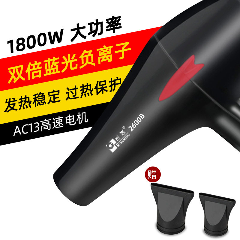 家用发廊理发师吹风机大功率吹风筒静音蓝光负离子可调速风机