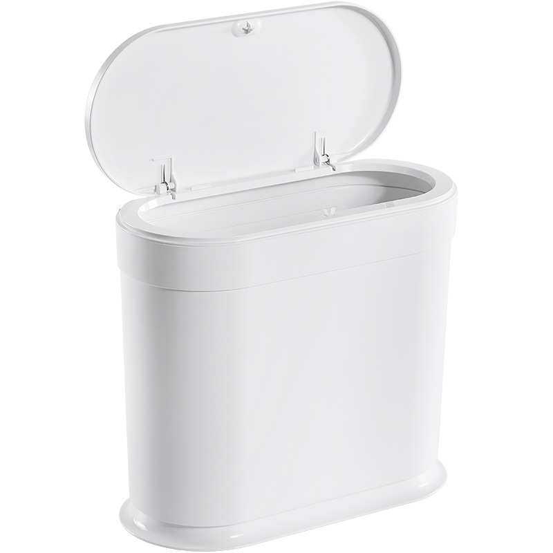 垃圾桶家用带盖厕所卫生间垃圾筒创意有盖客厅厨房大容量夹缝纸篓