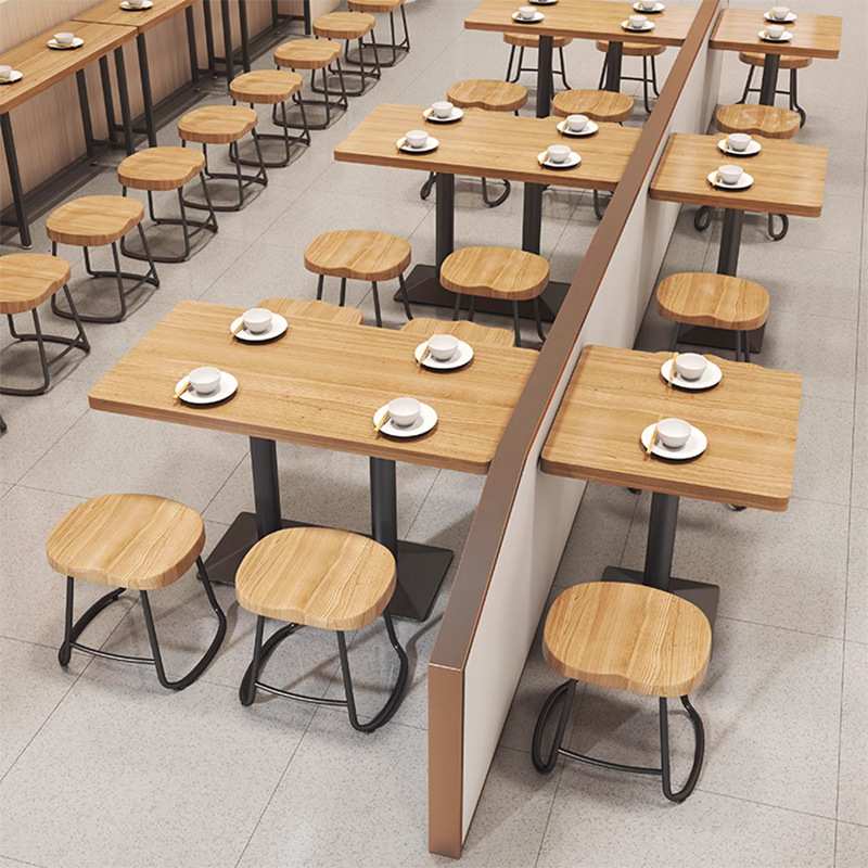 小吃店早餐麻辣烫大排档粉店面馆汉堡店餐厅快餐餐饮桌椅组合商用