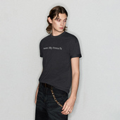 Deep Rain万针立体刺绣日系复古宽松休闲日常百搭短袖 T恤