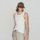 Deep 背心 无袖 Rain竖条纹亲肤美式 休闲纯棉修身