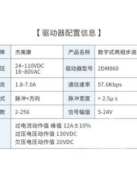 2DM860杰美康交直流86两相步进马达煞车驱动器可替换2M982/2MA860