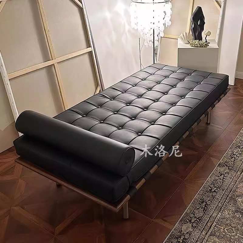 巴塞罗那沙发床小户型现代简约午休躺椅样板间家具两用单人座椅