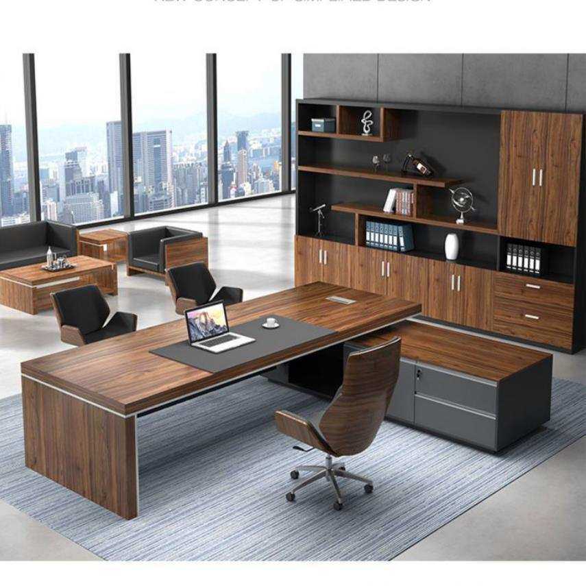 老板桌办公桌董事长总裁办公室经理办公桌大班台桌椅组合简约现代,3C数码配件,USB灯,淘宝优惠券,粉丝福利购,淘宝优惠卷