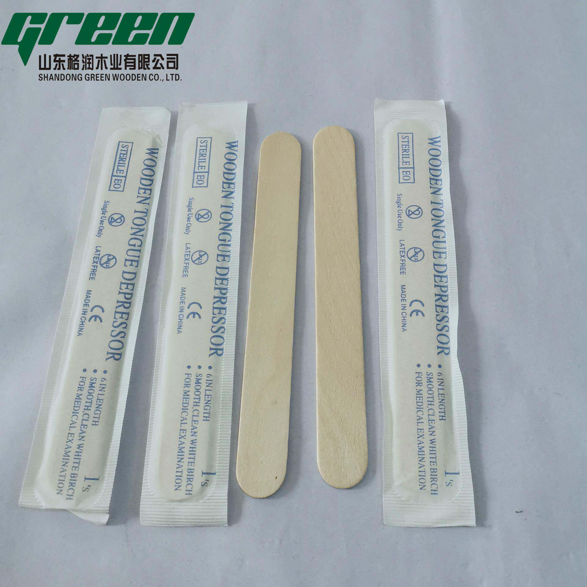 木制压舌板一次性单支压舌板150mm压舌棒一次性压舌片木质