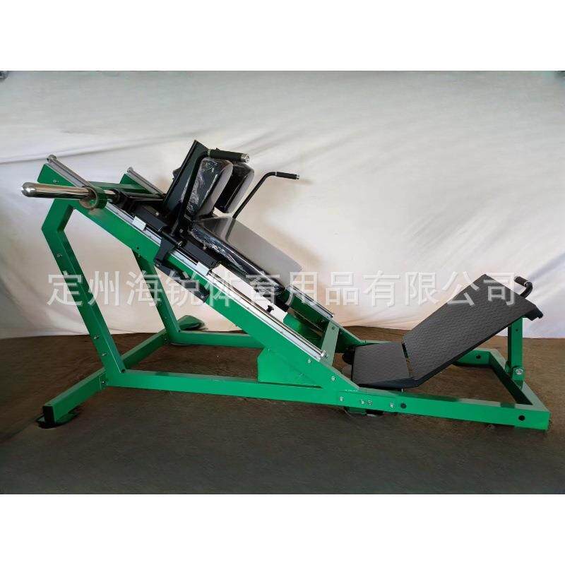 45度反向踏板斜蹲机腿部推举器倒立踏板斜蹲一体机商业健身器材
