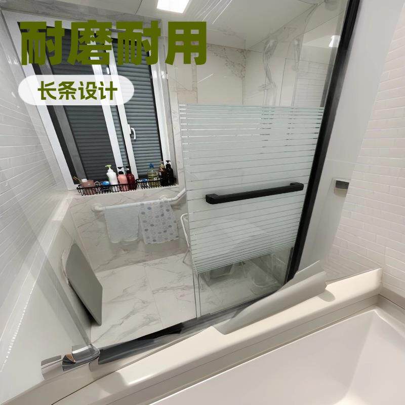 外贸批量工程淋浴房弧扇形推拉门移门简易浴室隔断整体钢化玻璃洗