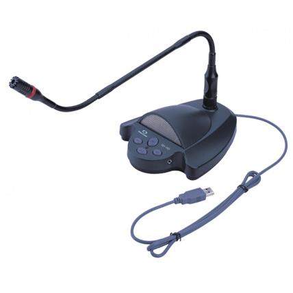 三鹰QY-163网络会议语音通用USB电脑话筒会议聊天台式电容话筒