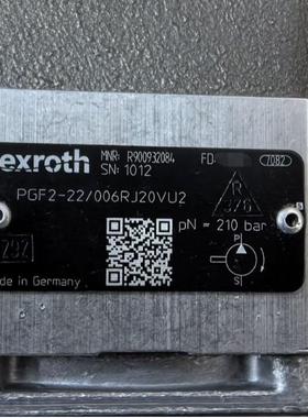 力士乐齿轮泵R900932084PGF2-22/006RJ20VU2泵PGF2-22/022RE20VE4