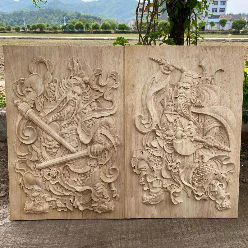 木制家用复古挂件摆件板画装饰品工艺品浮雕客厅玄关大门庭院挂牌
