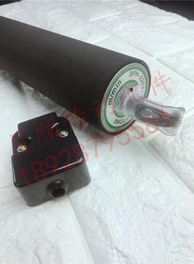 黑色包胶电动滚筒镀锌电动托辊流水线过渡平移用辊筒220V380V