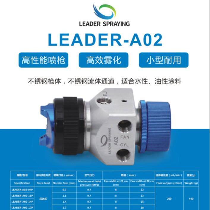 利得斯普LEADER-A02自动空气喷枪，不锈钢喷枪