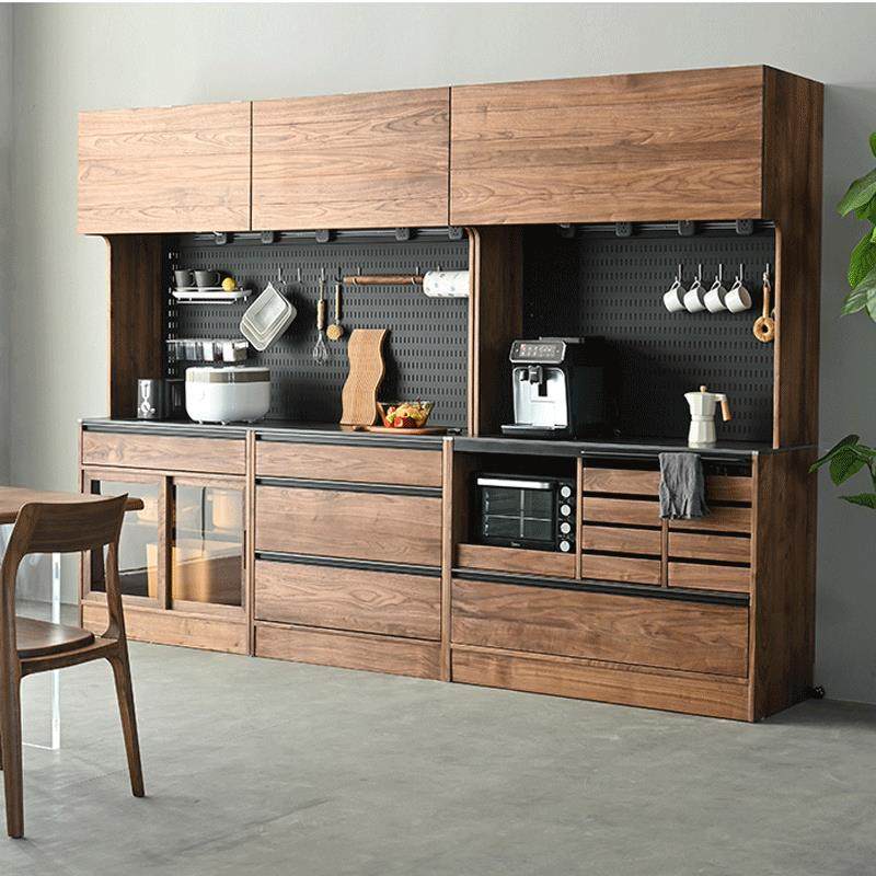 北美黑胡桃木实木餐边柜现代樱桃木原木客厅一体靠墙展示储物高柜,纺织面料/辅料/配套,纺织机械配件,淘宝优惠券,粉丝福利购,淘宝优惠卷