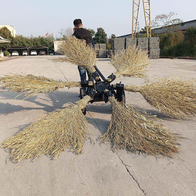 6把扫把捆绑公路扫地机乡镇环卫工厂牵引式清扫车道路旋转式清扫