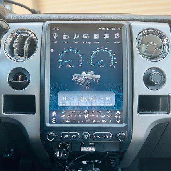 适用2009-2014福特FordF150中控竖屏导航改装升级无线carplay