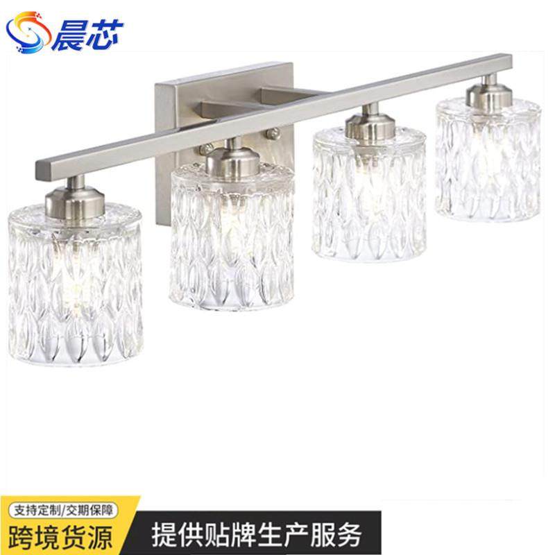 美式复古工业风3头双头铁艺灯浴室镜前灯创意壁灯床头灯热卖款式