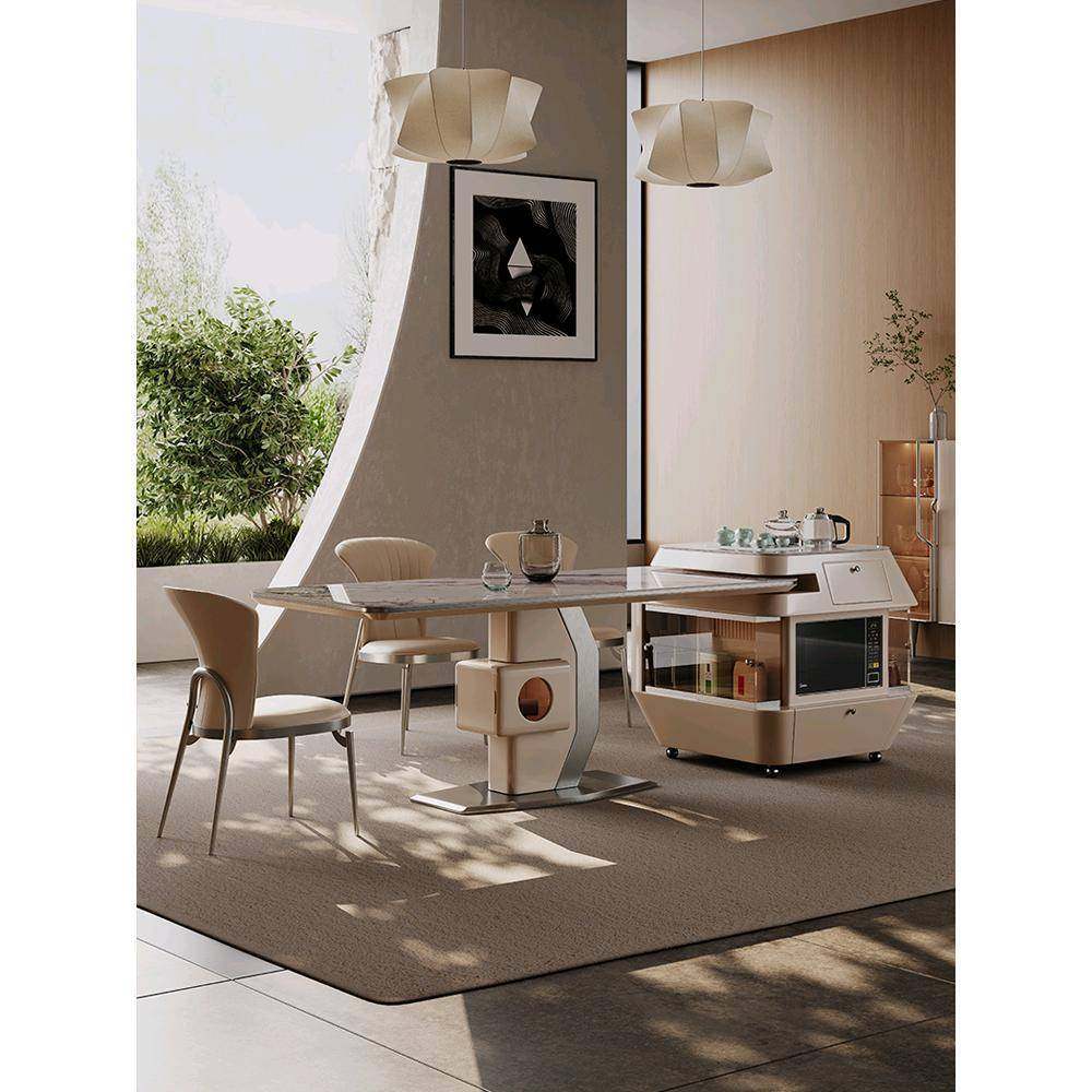 意式岩板岛台餐桌一体伸缩带电磁炉轻奢家用客厅多功能岛台餐桌,农用物资,其他肥料,淘宝优惠券,粉丝福利购,淘宝优惠卷