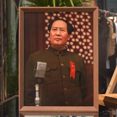 伟人毛主席画像相框摆件