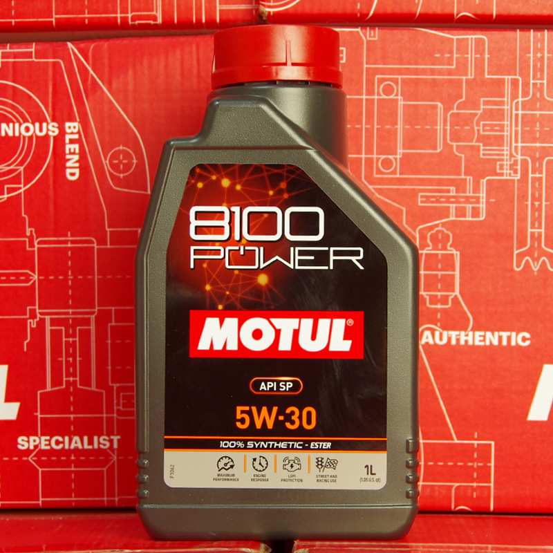 【新品】MOTUL摩特 8100 POWER 5W30 SP级 1L 进口酯类全合成机油
