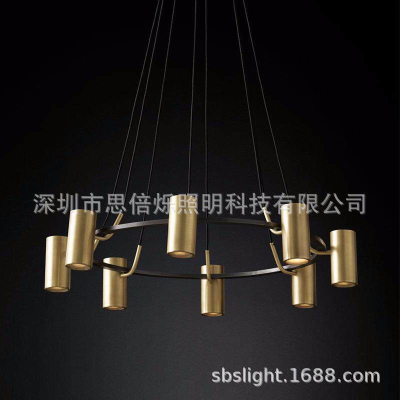 北欧后现代简约时尚全铜吊灯客厅餐厅别墅艺术展厅服装店客厅吊灯