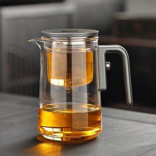 800ml磁吸飘逸杯泡茶壶无杆一键下水办公茶具茶水分离杯家用冲茶