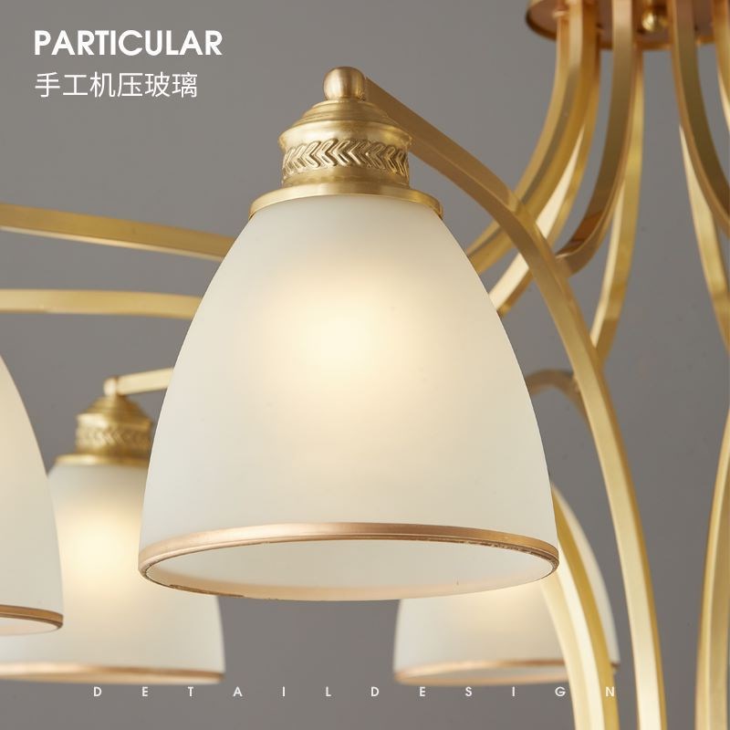 客厅吊灯美式轻奢灯具全屋大气现代简约大气网红餐厅房间主灯卧室