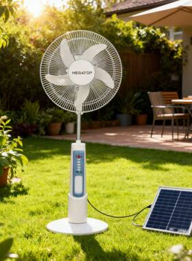 18寸充电风扇太阳能落英地电风外扇立式MT-8818家用落地扇扇户太