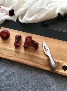 厂家大相理包石黑色板岩拼思木焙切水果砧板烘面寿司切板hsdls36s