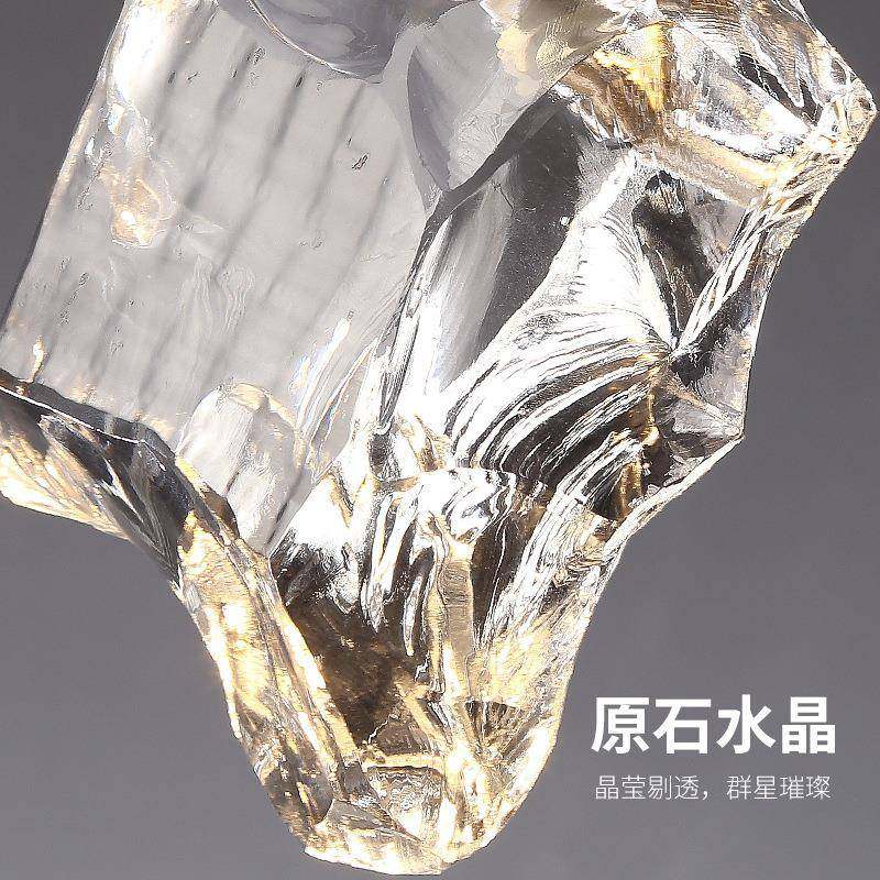 轻奢约卧429室床头吊灯现代简全铜水创晶意个吧性餐桌台装饰吊线,家装灯饰光源,智能吊灯,淘宝优惠券,粉丝福利购,淘宝优惠卷