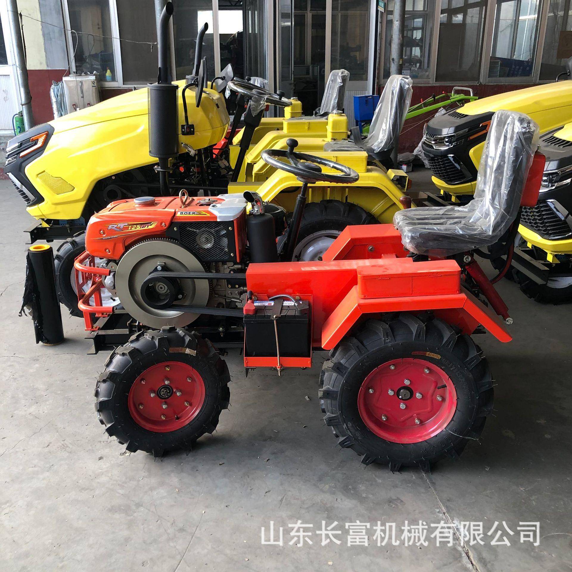 微型拖拉机12马力小型拉23机两拖运输播种多功能拖拉驱机
