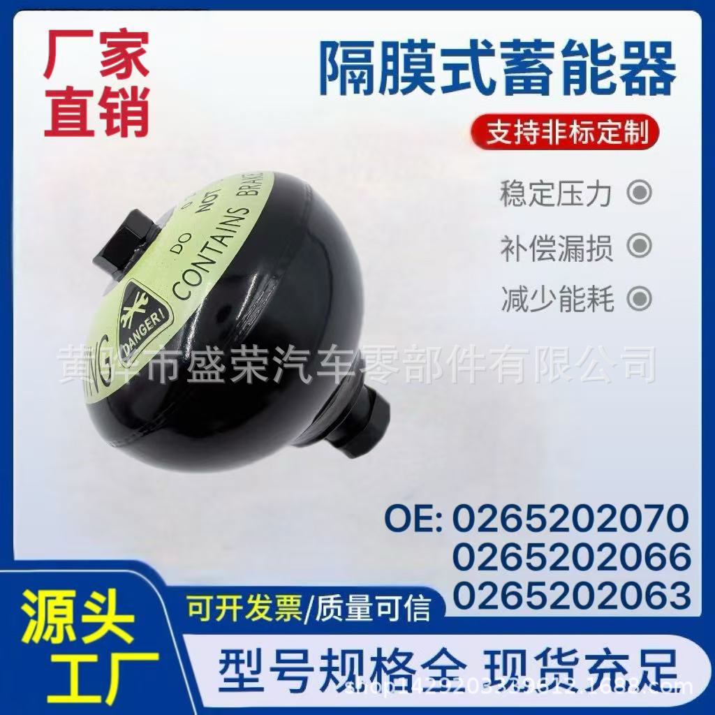 0265202070  0265202063 适用奔驰W211/W219/E230等ABS泵蓄压器